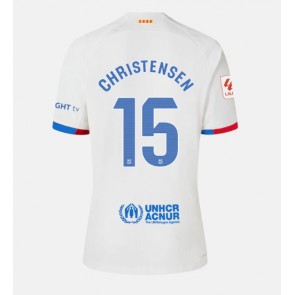 Barcelona Andreas Christensen #15 Udebanetrøje Dame 2023-24 Kort ærmer